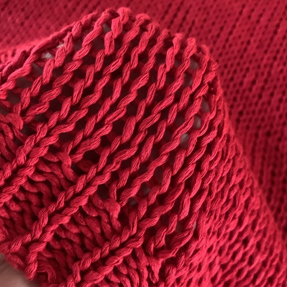 NWT Made In Italy ๐ฎ๐น Oversized Red Sweater One Size - Picture 9 of 10